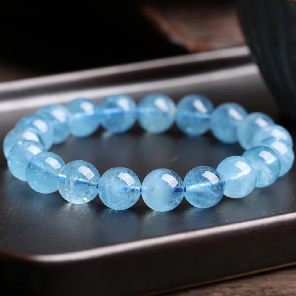 High quality vibrant aquamarine, bracelets - Picture 2 of 4
